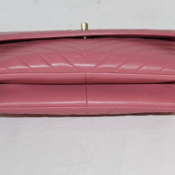 Chanel Lambskin Chevron Quilted Medium Trendy CC Flap Top Handel Shoulder Bag - Picture 9 of 13